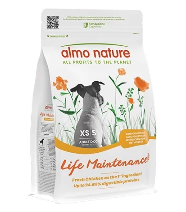 Almo nature life Maintenance cane adult xs-s con pollo 2 kg