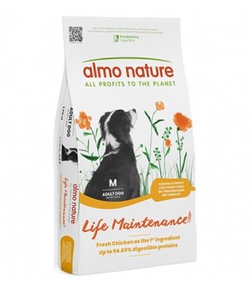 Almo nature life Maintenance cane adult medium con pollo 12 kg