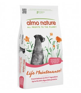 Almo nature life Maintenance cane adult large con salmone 12 kg