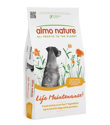 Almo nature life Maintenance cane adult large con pollo 12 kg