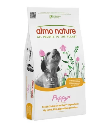 Almo nature life Maintenance cane puppy medium large con pollo 12 kg