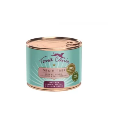 Terra canis grain free agnello con zucca, pastinaca e passiflora 200 gr