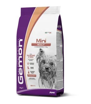 Gemon cane Adult Mini salmone e riso 3 kg