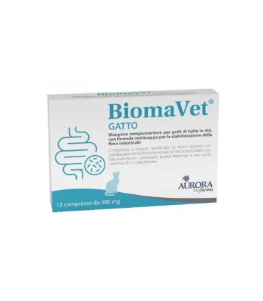 Aurora biofarma Biomavet gatto 12 compresse 380 mg