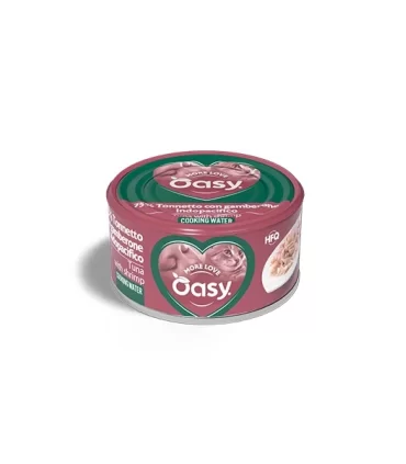 Oasy gatto more love 75% tonnetto con gamberone indopacifico 70 gr