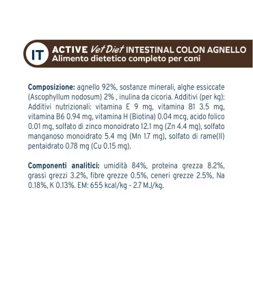 Forza 10 cane intestinal colon agnello 390 gr