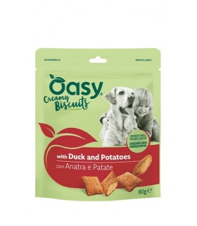 Oasy snack cane creamy biscuits con anatra e patate 80 gr