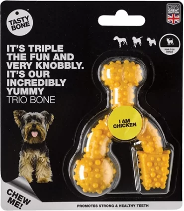 Tasty bone trio bone toy pollo