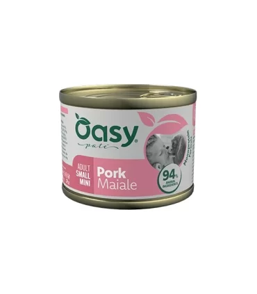Oasy monoprotein formula cane adult mini pate maiale umido 200 gr