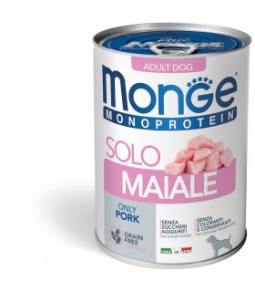 Monge cane monoprotein patè solo maiale 400 gr
