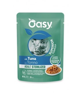 Oasy superior formula gatto adult sterilized tonno 85 gr