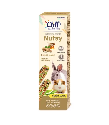 Cliffi sticks conigli - cavie "nutsy" 110 gr