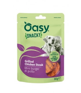 Oasy cane snacky mini burger di pollo 80 gr