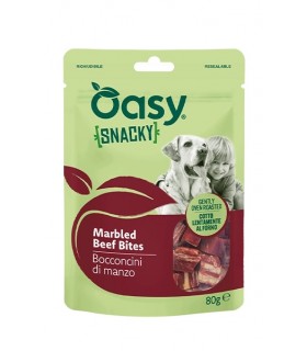 Oasy cane snacky bocconcini di manzo 80 gr