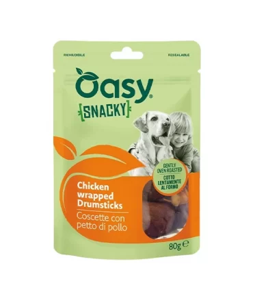 Oasy cane snacky coscette con petto di pollo 80 gr