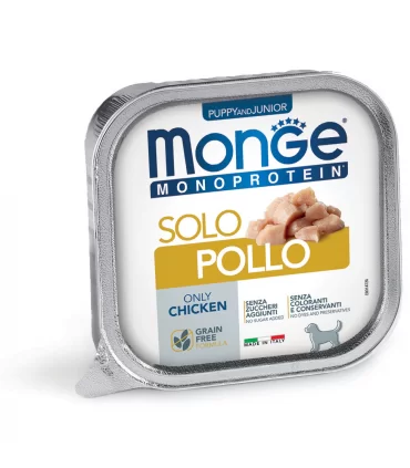 Monge puppy & junior monoprotein solo pollo 150 gr
