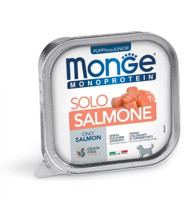 Monge puppy & junior monoprotein solo salmone 150 gr