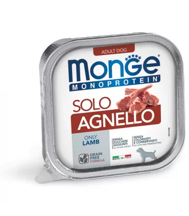 Monge cane monoprotein solo agnello 150 gr