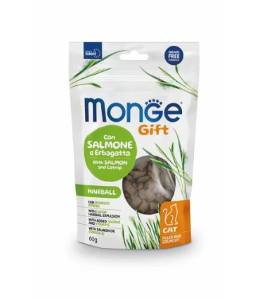 Monge gatto gift hairball con salmone e erbagatta 60 gr