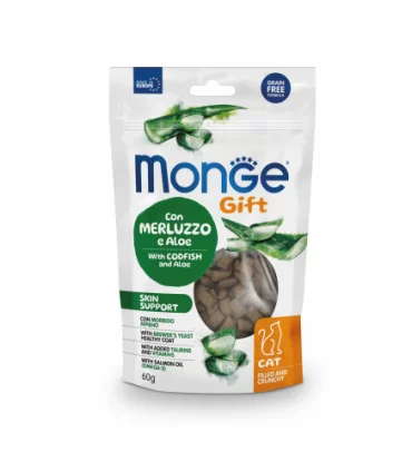 Monge gatto gift skin support con merluzzo e aloe 60 gr