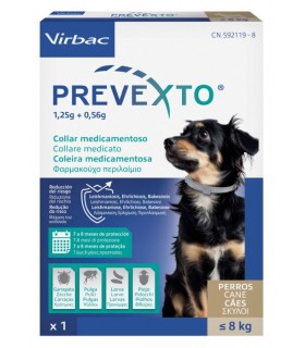 Virbac prevexto collare cane fino a 8 kg