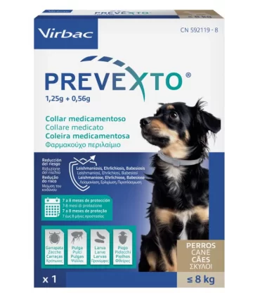Virbac prevexto collare cane fino a 8 kg