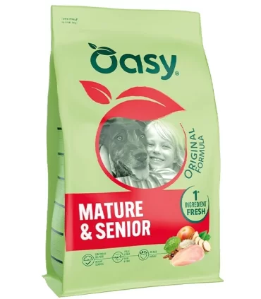 Oasy original formula cane mature & senior pollo 10 kg