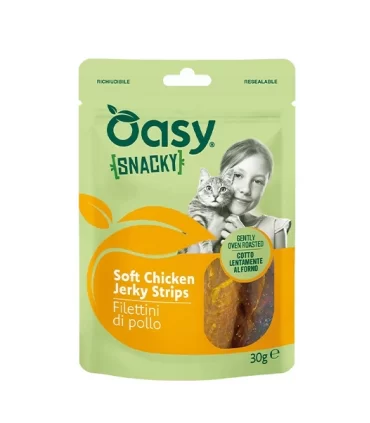 Oasy gatto snacky filettni di pollo 30 gr