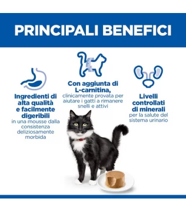 Hill's Science Plan gatto sterilised mature adult 7+ mousse pollo 85 gr