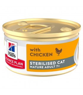 Hill's Science Plan gatto sterilised mature adult 7+ mousse pollo 85 gr