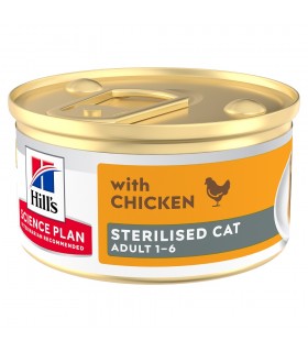 Hill's Science Plan gatto Adult Sterilised mousse pollo 85 gr