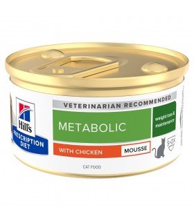 Hill's Prescription Diet gatto mousse metabolic pollo 85 gr