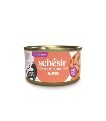 Schesir gatto salmone in brodo 85 gr
