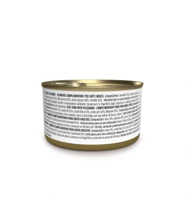 Schesir gatto tonnetto con pesce azzurro in brodo 70 gr