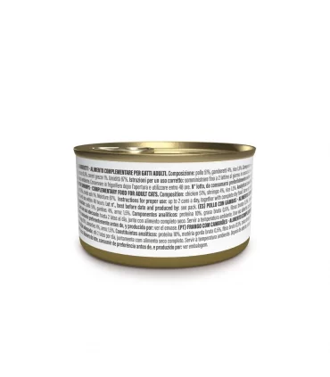 Schesir gatto pollo con gamberetti in brodo 70 gr