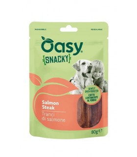 Oasy cane snacky tranci di salmone 80 gr