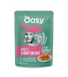 Oasy superior formula gatto adult light in fat pollo bustina 85 gr