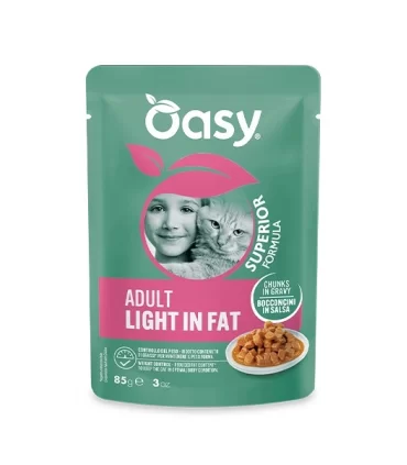Oasy superior formula gatto adult light in fat pollo bustina 85 gr
