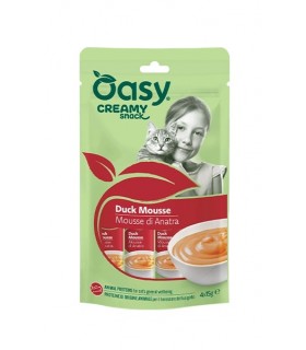 Oasy gatto creamy snack mousse di salmone 4x15 gr