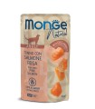 Monge natural gatto adult tonno con salmone rosa bustina 80 gr
