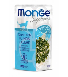 Monge supreme gatto adult tonno con quinoa e alghe bustina 80 gr