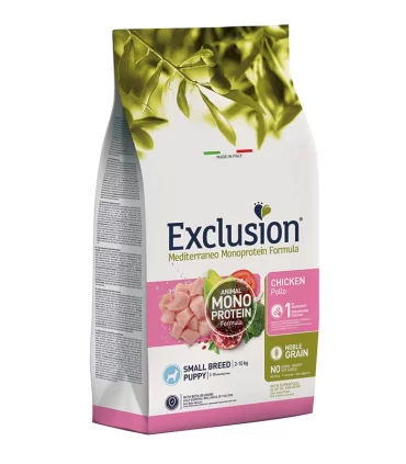 Exclusion mediterraneo puppy small breed pollo 2 kg
