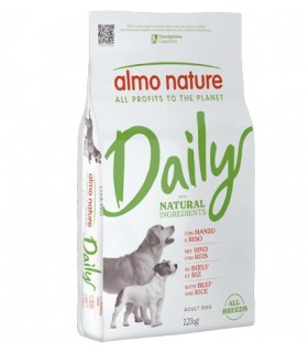 Almo Nature Daily cane adult all Breeds con Manzo e Riso 12 Kg