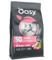 Oasy grain free formula cane adult medium large maiale 10 kg