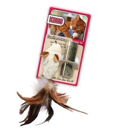 KONG CAT FEATHER MOUSE