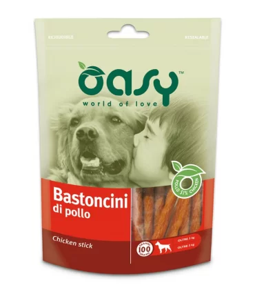 Oasy snack cane bastoncini di pollo 100 gr