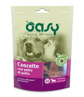 Oasy snack cane coscette con petto di pollo 100 gr