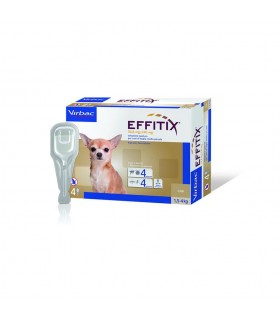 VIRBAC EFFITIX 4 pipette cani 1,5-4 KG    