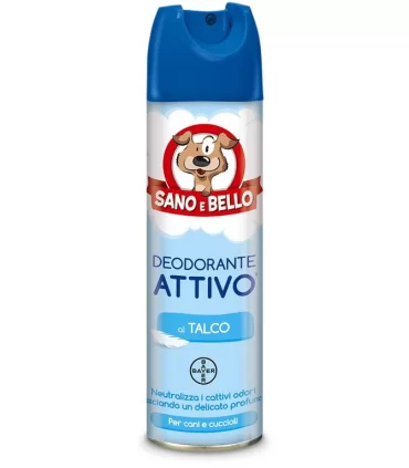 Bayer deodorante talco attivo 250 ml sano & bello