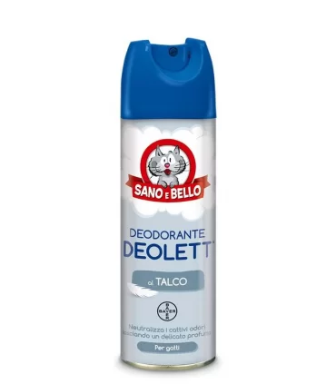 Bayer deodorante deolett al talco spray 200 ml sano & bello